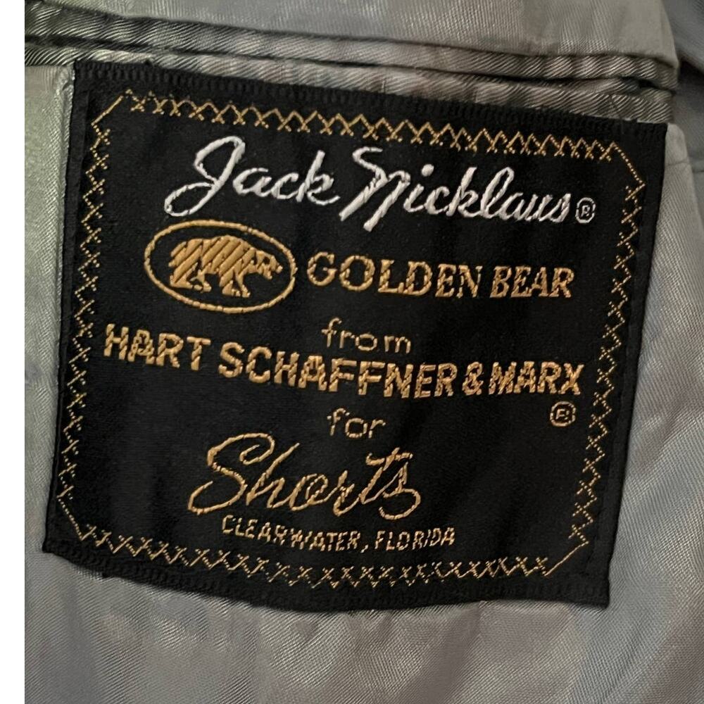 Jack Nicklaus Golden Bear Blue Blazer Sport Coat Men’s 40R Hart Schaffner & Marx - Picture 8 of 13
